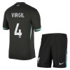 Officiële Voetbalshirt + Korte Broek Liverpool Virgil 4 Uit 2024-25 - Kids